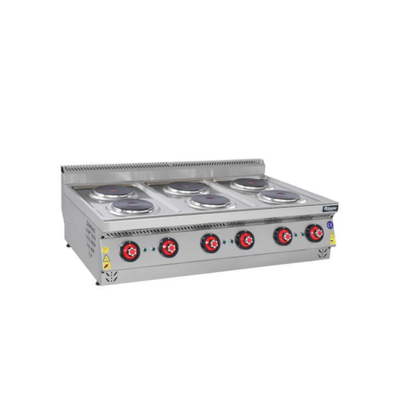 Himaksan Set Üstü Altılı Elektrikli Ocak 120x70x30 cm HMK-DOE 1273