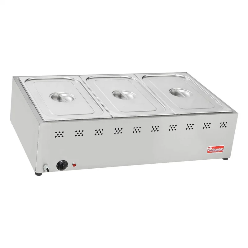 Himaksan Set Üstü Benmari 1/1 3 Lü Elektrikli 102x57x25 Cm HMK-BSÜE 3