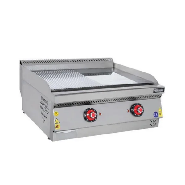 Himaksan Set Üstü Elektrikli Pleyt Izgara Yarı Oluklu 80x70x30 cm HMK-PIEN 873