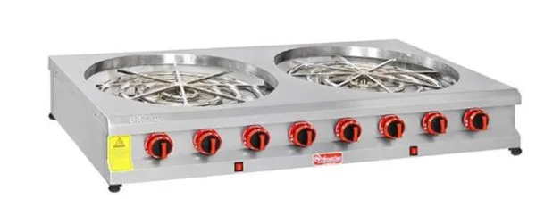 Himaksan Set Üstü 2 Li Börek Motorlu Ocağı Gazlı ve Lpg Li HMK-MBROG 2