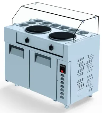 Iceinox 2 Kapılı Krep Buzdolabı 125x70x133 cm KRN 330 CR