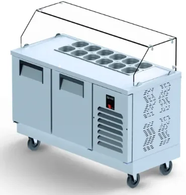 Iceinox 2 Kapılı Hazırlık Buzdolabı 150x70x130 cm FTS 330 CR