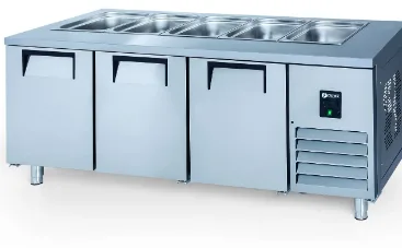İceinox 5 Küvetli Servis Buzdolapları 200x70x85  STS 515 CR