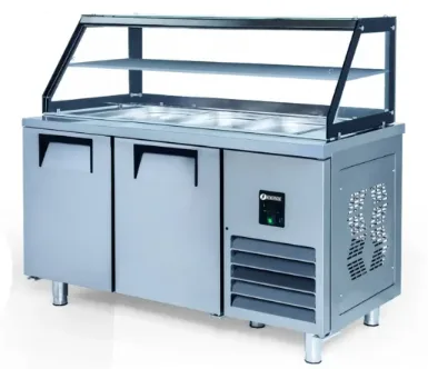 İceinox 5 Küvetli Servis Buzdolapları Camlı STS-G 515 CR