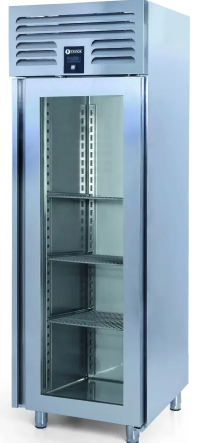 İceinox Dikey Tip Tek Cam Kapılı Buzdolabı Snack Seri VTS 520 CR-VG
