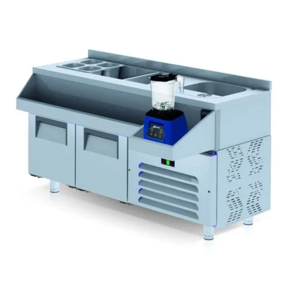 Iceinox Kokteyl Hazırlık Buzdolabı 3 Kapılı 160x60x85 cm CCY 190 CR