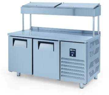 İceinox 2 Kapılı  Make Up Buzdolabı - Yüksek Ayak PTS-H 275 CR
