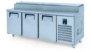 İceinox 3 Kapılı Make Up Buzdolabı - Kısa Ayak PTS-L 515 CR