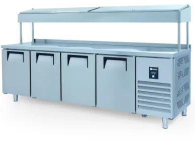 İceinox 4 Kapılı Make Up Buzdolabı - Yüksek Ayak  PTS-H 560 CR