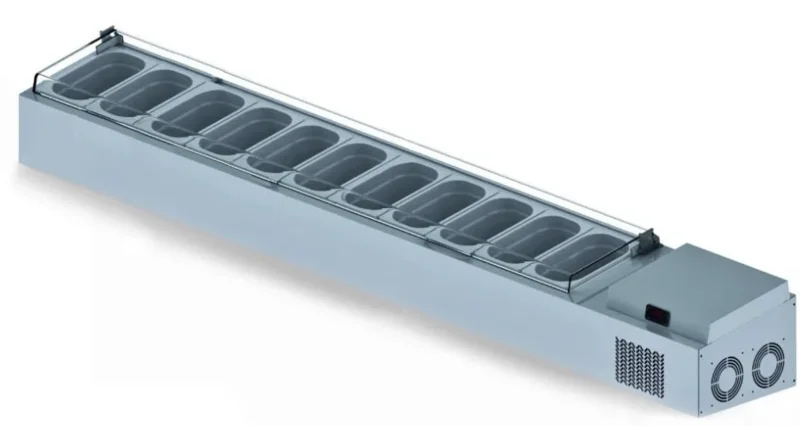 Iceinox Set Üstü Saladbar 12 Küvetli 225x34x30 cm VTP 250 PL