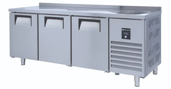 İceinox Tezgah Tip Evyeli 3 Kapılı Buzdolabı CTS 515 CR-S