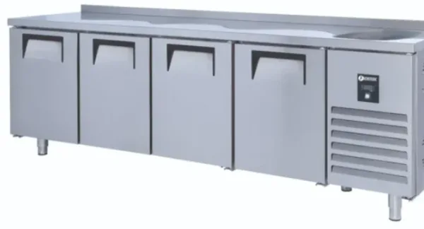 İceinox Tezgah Tip Evyeli 4 Kapılı Buzdolabı CTS 560 CR-S