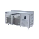 Iceinox Tezgah Tip Gastronom Buzdolabı 2 Cam Kapılı 150x70x85 Cm CTS 330 CR-UG - 1