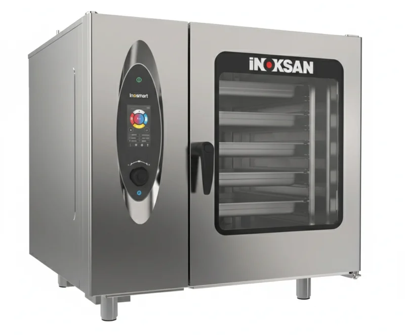 İnoksan 20 Tepsi Kapasiteli Gazlı Dokunmatik Ekranlı Kombi Fırını GN 1/1  FBG 020T
