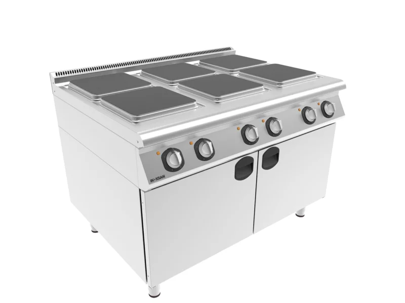 İnoksan 6 Pleytli Elektrikli Ocak , Alt Dolaplı 120x90x85 cm 9KE30