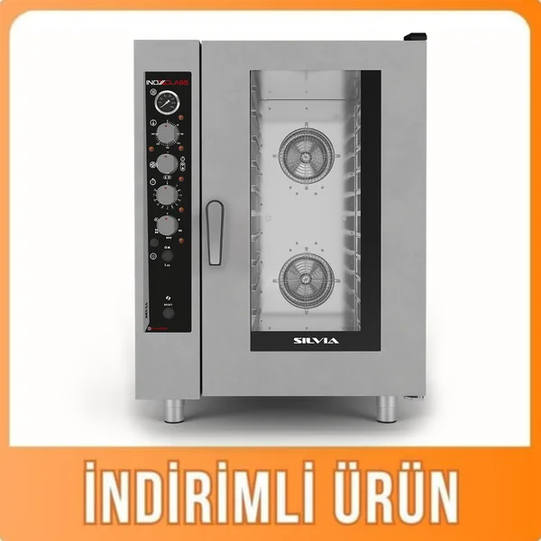 İnoxclass 11 Tepsili Konveksiyonlu Fırın Gazlı 11 x GN 1/1 Silvia S11EG