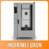 İnoxclass Konveksiyonlu 40 Tepsili Fırın Gazlı 40 x GN 1/1 Silvia S40EG - 1
