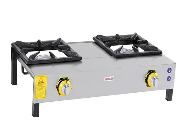İnoxmaster 2 Li Lokanta Ocağı Kısa Ayak Gazlı ve Lpg Li 86x45x25 Cm İMR-LKK-2