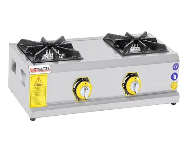 İnoxmaster 2 Li Mini Ocak Gazlı ve Lpg Li 29x60x14 Cm İMR-MNOG-2
