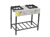 İnoxmaster 2 Li Lokanta Ocağı Yüksek Ayak Gazlı ve Lpg Li 86x45x70 Cm İMR-LKY-2 - 1