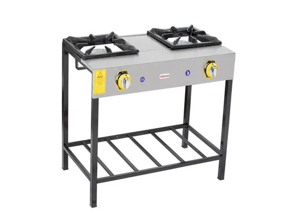 İnoxmaster 2 Li Lokanta Ocağı Yüksek Ayak Gazlı ve Lpg Li 86x45x70 Cm İMR-LKY-2