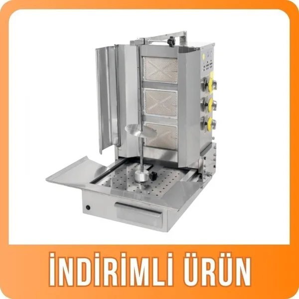 İnoxmaster 3 Lü Alttan Motorlu Döner Ocağı Gazlı ve Lpg Li 44x52x100 Cm İMR-MDNR-301