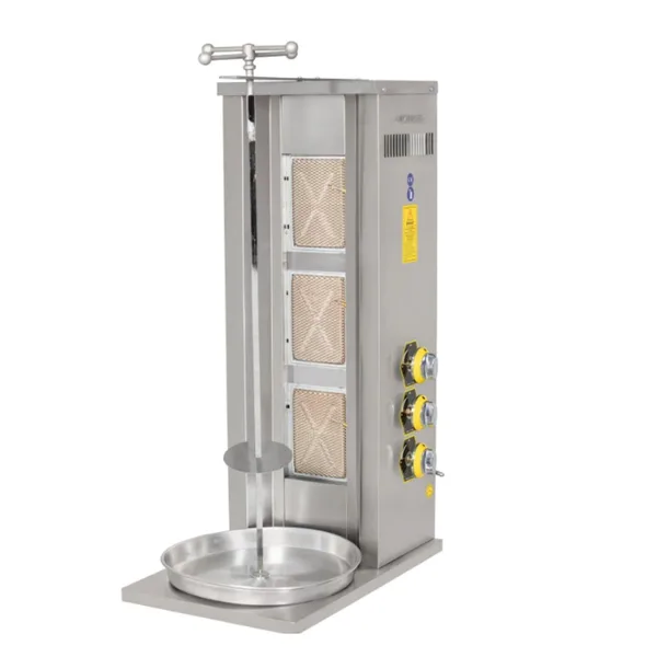 İnoxmaster 3 Lü Döner Ocağı Gazlı ve Lpg Li 44x52x100 Cm İMR-DNR-301