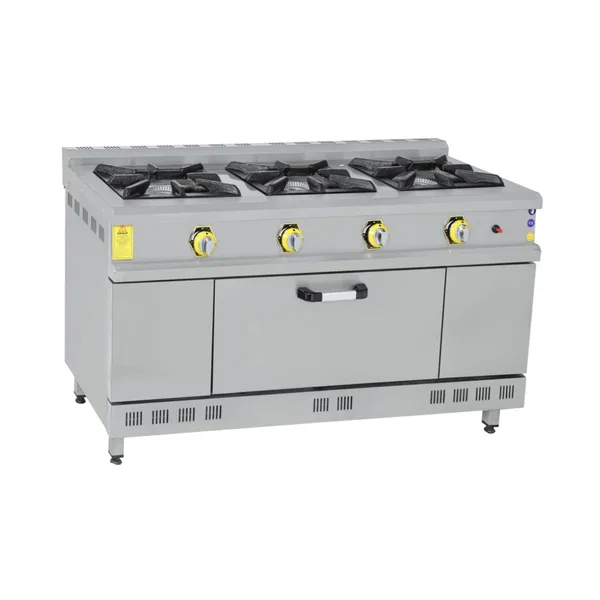 İnoxmaster 3 Lü Kuzine Gazlı ve Lpg Li 150x60x85 Cm İMR-KOG-1560