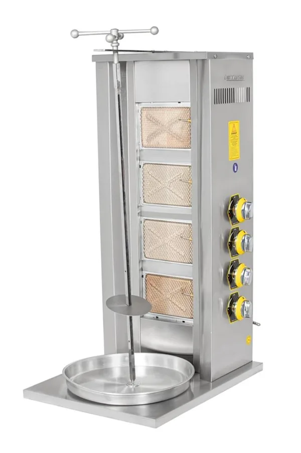 İnoxmaster 4 Lü Döner Ocağı Gazlı ve Lpg Li 50x52x100 Cm İMR-DNR-401