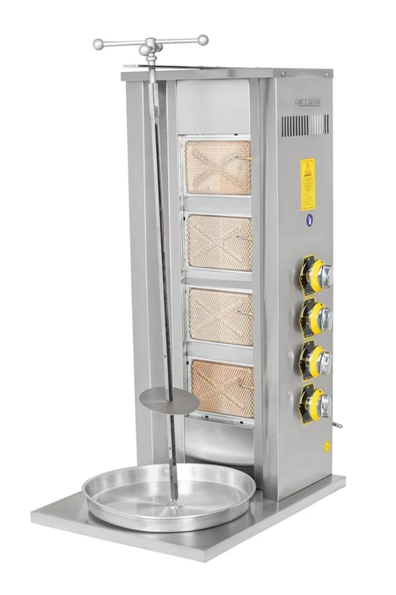 İnoxmaster 4 Lü Döner Ocağı Gazlı ve Lpg Li 50x52x100 Cm İMR-DNR-401