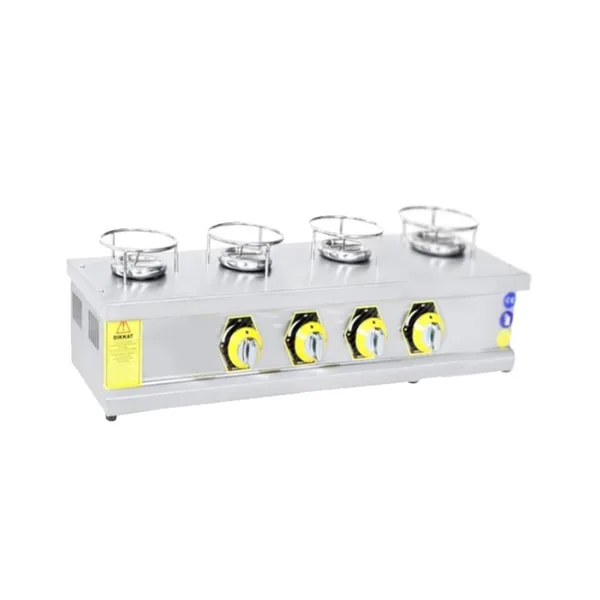 İnoxmaster 4 Lü Künefe Ocağı Gazlı ve Lpg Li 90x25x18 Cm İMR-KNFOGT-4