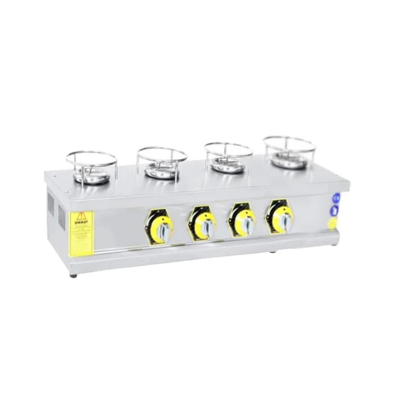 İnoxmaster 4 Lü Künefe Ocağı Gazlı ve Lpg Li 90x25x18 Cm İMR-KNFOGT-4