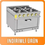 İnoxmaster 4 Lü Kuzine Gazlı ve Lpg Li 100x100x85 Cm İMR-KOG-1010 - 1
