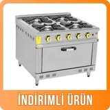 İnoxmaster 4 Lü Kuzine Gazlı ve Lpg Li 80x80x85 Cm İMR-KOG-8080 - 1