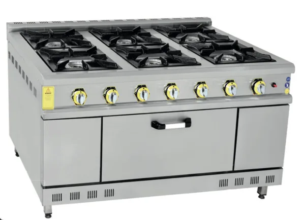 İnoxmaster 6 Lı Kuzine Gazlı ve Lpg Li 150x100x85 Cm İMR-KOG-1510
