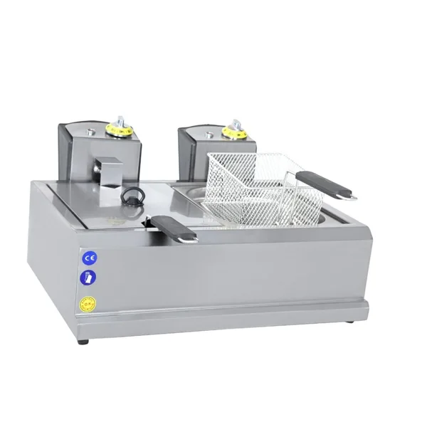 İnoxmaster Elektrikli Fritöz 5+5 Litre 42x50x20 cm İMR-FE-5+5