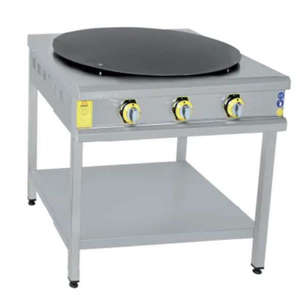 İnoxmaster Taban Raflı Gözleme Ocağı Gazlı ve Lpg Li 90x90x85 Cm İMR-TBGZOG-90