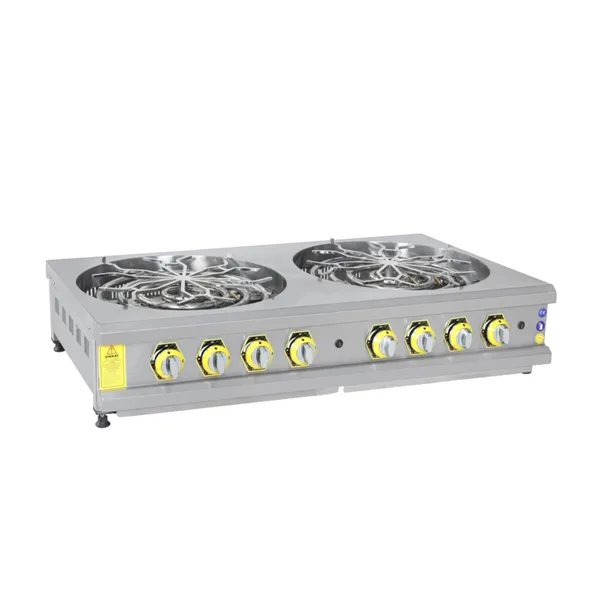 İnoxmaster Set Üstü Motorlu Börek Ocağı Gazlı ve Lpg Li 130x70x85 Cm İMR-BROG-2