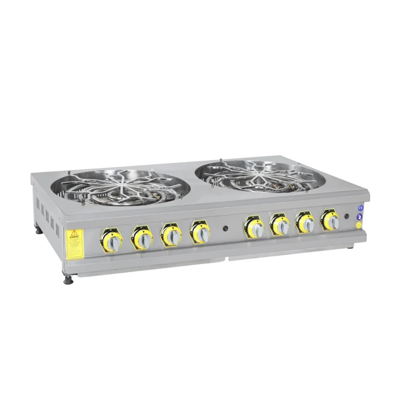 İnoxmaster Set Üstü Motorlu Börek Ocağı Gazlı ve Lpg Li 130x70x85 Cm İMR-BROG-2