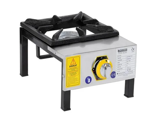 İnoxmaster Tekli Lokanta Ocağı Kısa Ayak Gazlı ve Lpg Li 33x45x25 Cm MR-LKK-01