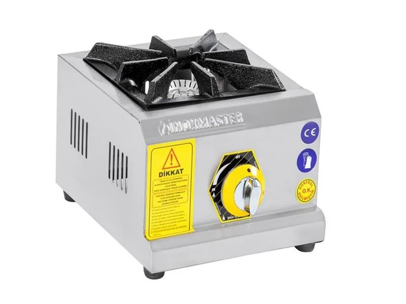İnoxmaster Tekli Mini Ocak Set Üstü  Gazlı veya Lpg'li 29x30x14 Cm İMR-MNOG-1