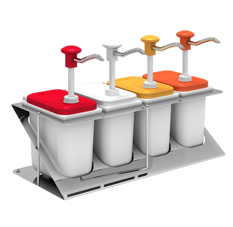 KALANDO Paslanmaz Çelik 4 Kollu 4x1.9 Litre Z Standlı Sos Pompası 410101