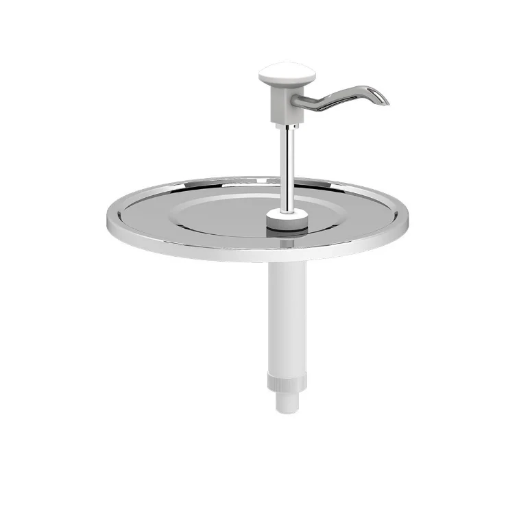 KALANDO Paslanmaz Çelik Basmalı 9-10 Litre Uyumlu Oval Kapaklı Sos Pompası Ünitesi -Ø265mm 510132