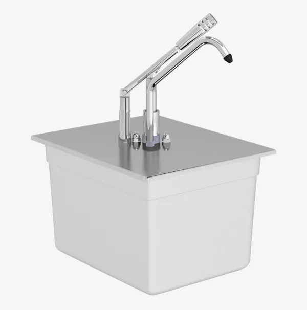 KALANDO Paslanmaz Çelik Gastronorm Kollu 11 Litre Sos Pompası GN 1/2 190101