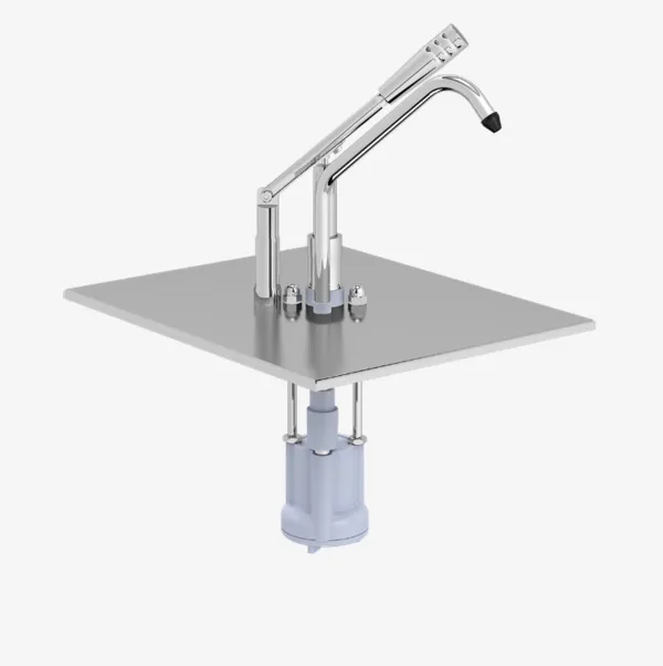 KALANDO Paslanmaz Çelik Gastronorm Kollu 270 x 330 x 365 mm Sos Pompa Ünitesi GN 1/2 190102