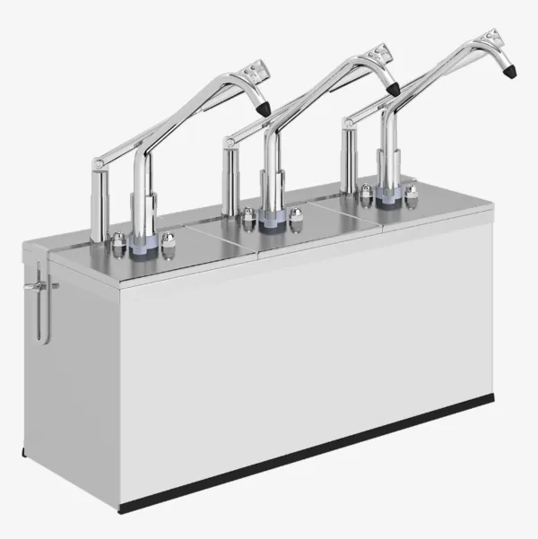 KALANDO Paslanmaz Çelik Gastronorm Kollu 3x3 Litre Sos Pompası GN 1/6 220101