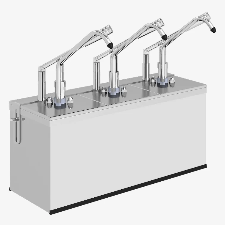 KALANDO Paslanmaz Çelik Gastronorm Kollu 3x3 Litre Sos Pompası GN 1/6 220101