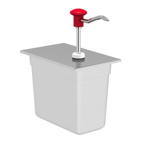 KALANDO Paslanmaz Çelik Gastronorm Kollu 5.25 Litre Sos Pompası GN 1/4 290105