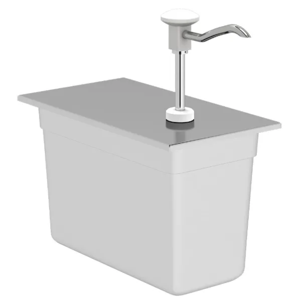 KALANDO Paslanmaz Çelik Gastronorm Kollu Basmalı 7.2 Litre Sos Pompasi GN 1/3 300106