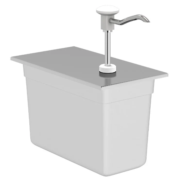 KALANDO Paslanmaz Çelik Gastronorm Kollu Basmalı 7.2 Litre Sos Pompasi GN 1/3 300106